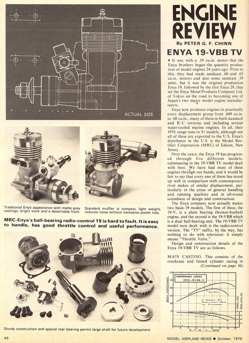 Enya 19-V BB TV